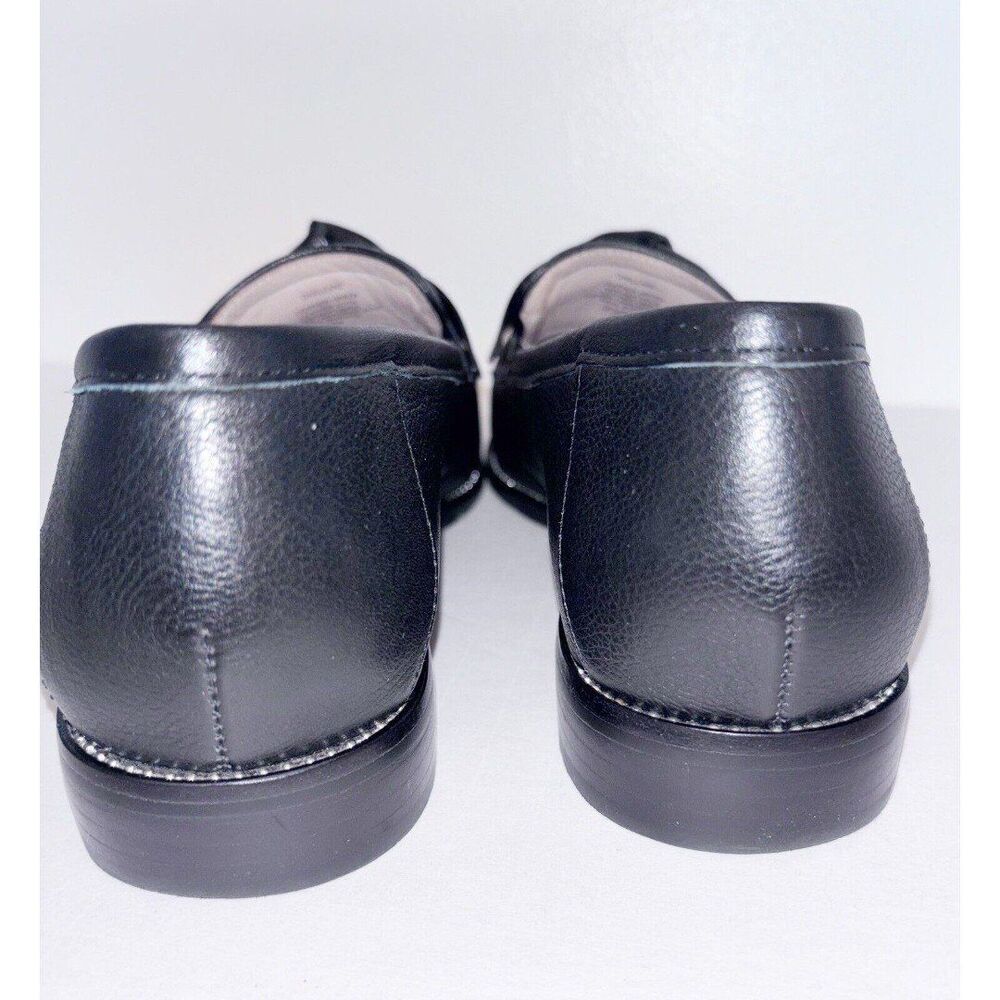Antonio Melani Darlene Black Leather Loafers 7.5M - Picture 7 of 11